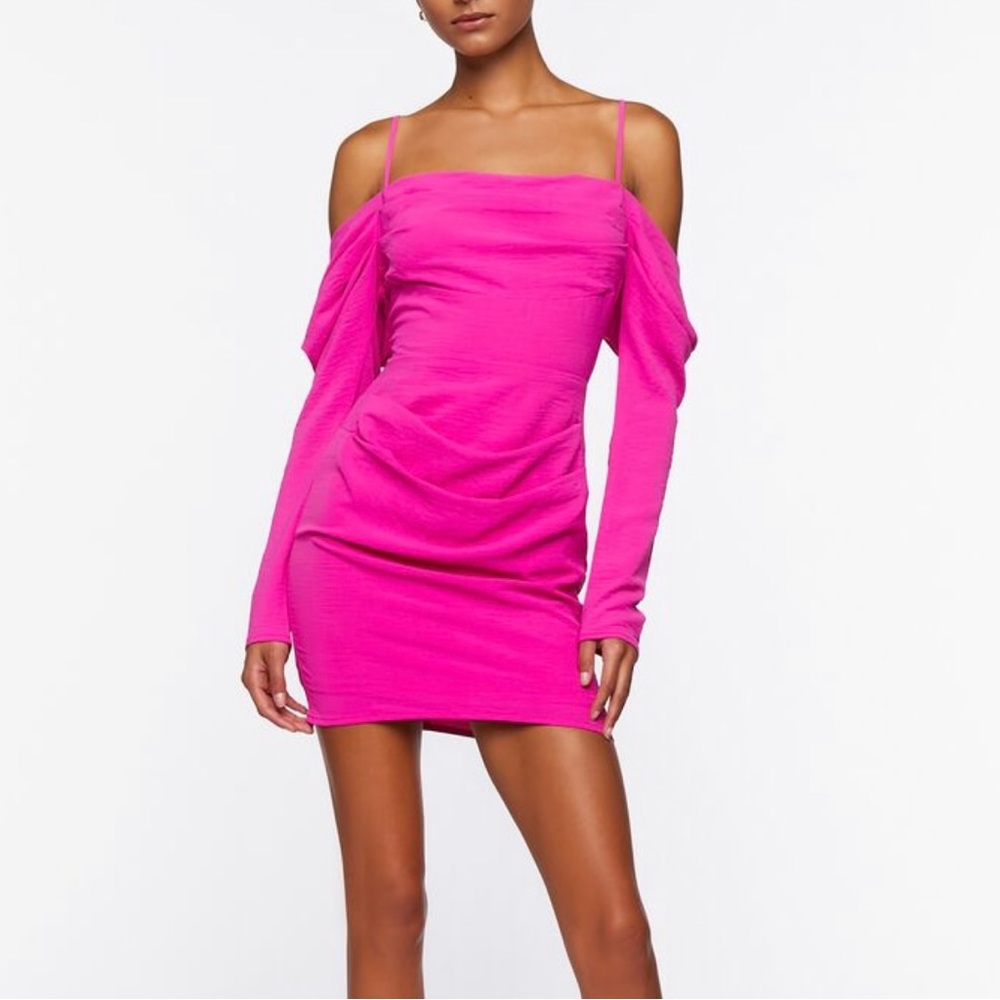 Pink mini dress